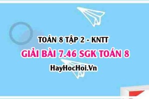Bài 7.46 SGK Toán 8 Tập 2 Kết nối tri thức